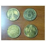 86 count Coin (U.S. and Canada) / Token collection and military tie tacks.