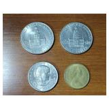 86 count Coin (U.S. and Canada) / Token collection and military tie tacks.