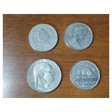 86 count Coin (U.S. and Canada) / Token collection and military tie tacks.