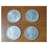 86 count Coin (U.S. and Canada) / Token collection and military tie tacks.