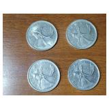 86 count Coin (U.S. and Canada) / Token collection and military tie tacks.