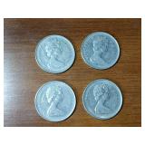 86 count Coin (U.S. and Canada) / Token collection and military tie tacks.