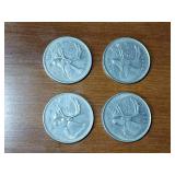 86 count Coin (U.S. and Canada) / Token collection and military tie tacks.