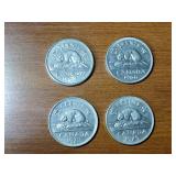 86 count Coin (U.S. and Canada) / Token collection and military tie tacks.