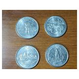 86 count Coin (U.S. and Canada) / Token collection and military tie tacks.