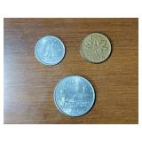 86 count Coin (U.S. and Canada) / Token collection and military tie tacks.