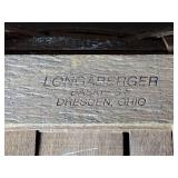 1989 Longaberger Medium Gathering Basket Signed "TCT 11", 17 ¾” l x 11 ¾” w x 4 ½” deep