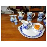 Delft, Royal Albert China and Chinese bowls and MIJ Pitcher