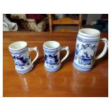 Delft, Royal Albert China and Chinese bowls and MIJ Pitcher