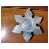 2 Gorham Sterling Snowflakes, 1973 and 1975