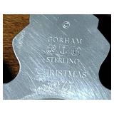 2 Gorham Sterling Snowflakes, 1973 and 1975