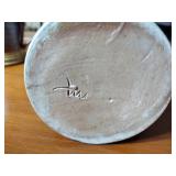 Williamsburg C4W pottery 10 pcs: One bowl 6 ½” diam.x 3 ¼” t, 8 cups 3 ½” t, one 1991 stein 5 “ t