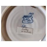 Makkum wall plates two-11 ½” diam, 8” diam., 6 ½” diam., Delft Ginger Jar 11”t, lamp w/ shade