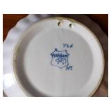 Makkum wall plates two-11 ½” diam, 8” diam., 6 ½” diam., Delft Ginger Jar 11”t, lamp w/ shade