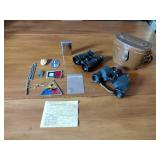 Antique Binoculars & WWII & other military items