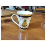 Pottery: Emile Henry France dish;  Drip Pottery Bowl; 2003 ESC Trading Co. Dinnerware by David Harden