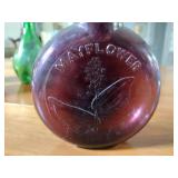 Museum Edition LTD colored glass flasks / figural bottles. Inspect for details