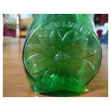 Museum Edition LTD colored glass flasks / figural bottles. Inspect for details