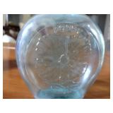 Museum Edition LTD colored glass flasks / figural bottles. Inspect for details