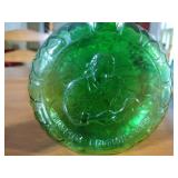 Museum Edition LTD colored glass flasks / figural bottles. Inspect for details