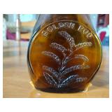 Museum Edition LTD colored glass flasks / figural bottles. Inspect for details