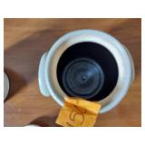 5 Salmon Falls Blueberry Salt glazed Crocks with lids