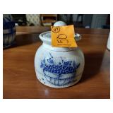 5 Salmon Falls Blueberry Salt glazed Crocks with lids