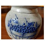 5 Salmon Falls Blueberry Salt glazed Crocks with lids