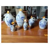 6 Rowe Pottery Works Salt Glazed pottery pcs. some are rare