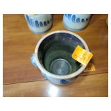 6 pcs.  Rowe Pottery Works salt glazed Stoneware Crocks