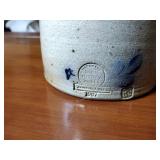 6 pcs.  Rowe Pottery Works salt glazed Stoneware Crocks