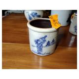 7 salt glazed pottery pcs