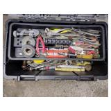 Husky 22in extra wide tool box (tools included)
