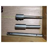 Tools: drill bit sets, automotive picks, B&D screw drill countersinks. hole cutter drill bit