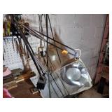 Luxo articulating industrial magnifying lamp, 22 watt 118v