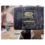 Luxo articulating industrial magnifying lamp, 22 watt 118v