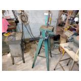 3 vintage tools: Bradford Metal Master 6” heavy duty grinder, GE vertical belt sander, smaller grinder