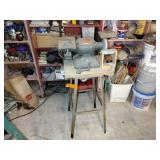 3 vintage tools: Bradford Metal Master 6” heavy duty grinder, GE vertical belt sander, smaller grinder