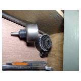 Drawer of tools such as combination wrenches, files, picks, hole cutter