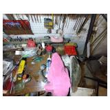 Tools as pictured:saws, hammers, screwdrivers, files, wrenches, storage organizers, pliers, combo square