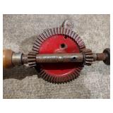 4 antique block planes, 2 hand drills, 2 levels