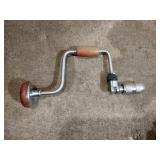 4 antique block planes, 2 hand drills, 2 levels