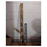 4 antique block planes, 2 hand drills, 2 levels