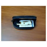 Machete with decorative sheath; 10-point Buck collectors knife by the Franklin Mint