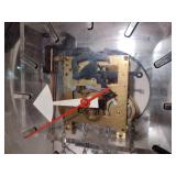 Mid-Century George Nelson for Howard Miller pendulum wall clock with transparent face.