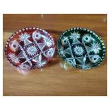 11 pcs Antique colored glass