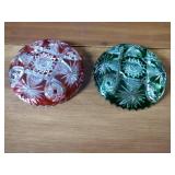 11 pcs Antique colored glass