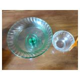 11 pcs Antique colored glass