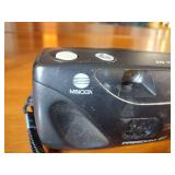 Canon AE-1 camera; Minolta Freedom GT; Hawkey Instamatic; Voigtlander Bessamatic 35mm SLR.