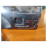 Canon AE-1 camera; Minolta Freedom GT; Hawkey Instamatic; Voigtlander Bessamatic 35mm SLR.